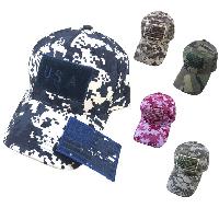 Detachable Patch Hat/Flag 100% Cotton Camo [USA]